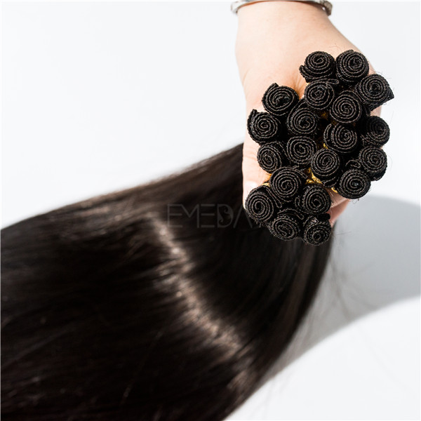 Blonde color hand tied Salon hair extensions  LJ33